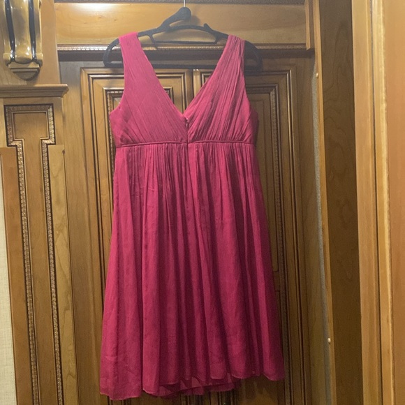 NWT J. Crew Silk SOFIA Raspberry Colored Dress Size 8 Petite - Picture 6 of 10